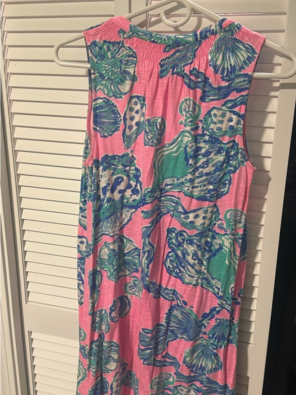 Lilly Pulitzer Pink Multi Seashell Print Sleeveless Maxi Dress
